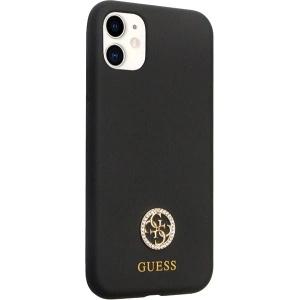 Hurtownia GSM - Etui Guess GUHCN614DGPK Apple iPhone 11/XR hardcase Silicon Logo Strass 4G negru/black - GUE2780 - {ean13} - Hurt