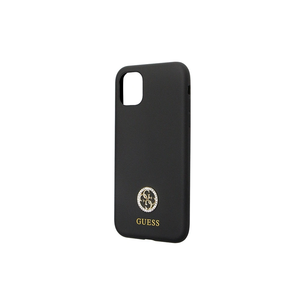 Hurtownia GSM - Etui Guess GUHCN614DGPK Apple iPhone 11/XR hardcase Silicon Logo Strass 4G negru/black - GUE2780 - {ean13} - Hurt