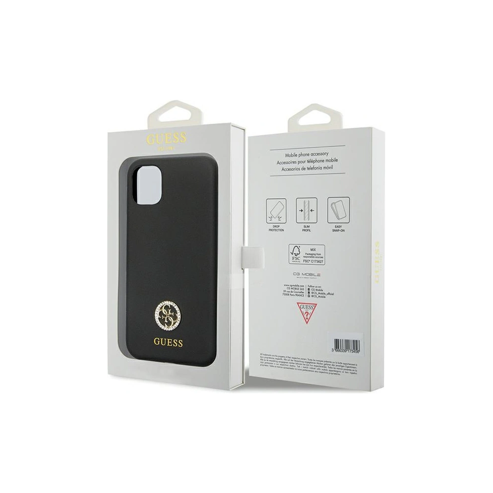 Wholesale Guess GUHCN614DGPK Apple iPhone 11/XR hardcase Silicone Logo Strass 4G black - GUE2780 - {ean13} - Hurt