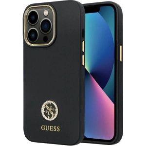 Hurtownia GSM - Case Guess GUHCP13LM4DGPK Apple iPhone 13/13 Pro Hartschale Silikon Logo Strass 4G schwarz/black - GUE2781 - {ean13} - Hurt