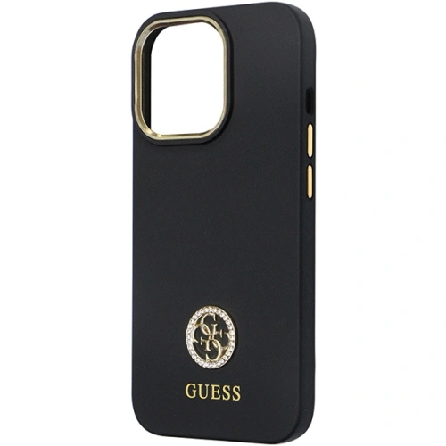 Etui Guess GUHCP13LM4DGPK Apple iPhone 13/13 Pro hardcase Silicone Logo Strass 4G czarny/black
