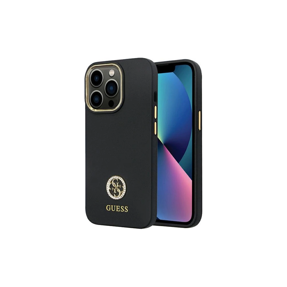 Hurtownia GSM - Etui Guess GUHCP13XM4DGPK Apple iPhone 13 Pro Max hardcase Silicone Logo Strass 4G černý/black - GUE2782 - {ean13} - Hurt
