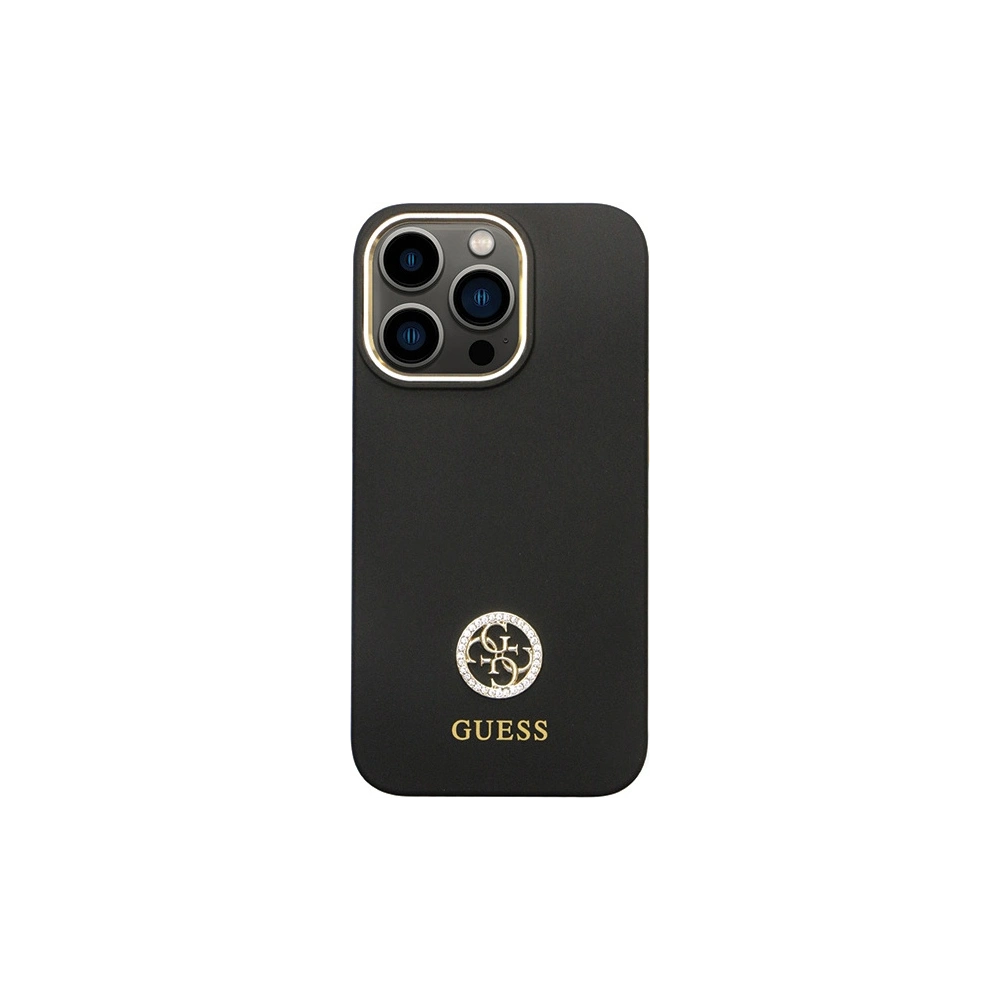Hurtownia GSM - Etui Guess GUHCP13XM4DGPK Apple iPhone 13 Pro Max hardcase Silicone Logo Strass 4G černý/black - GUE2782 - {ean13} - Hurt