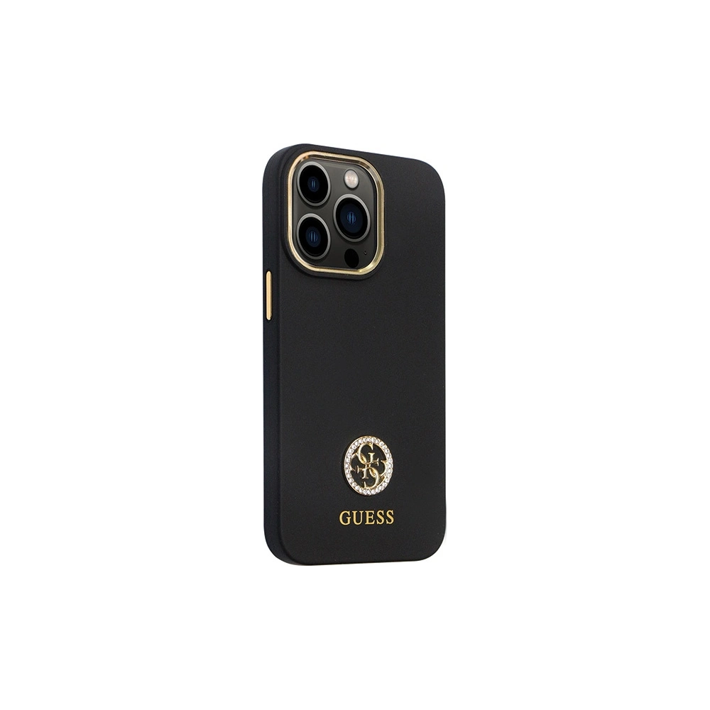 Hurtownia GSM - Etui Guess GUHCP13XM4DGPK Apple iPhone 13 Pro Max hardcase Silicone Logo Strass 4G černý/black - GUE2782 - {ean13} - Hurt