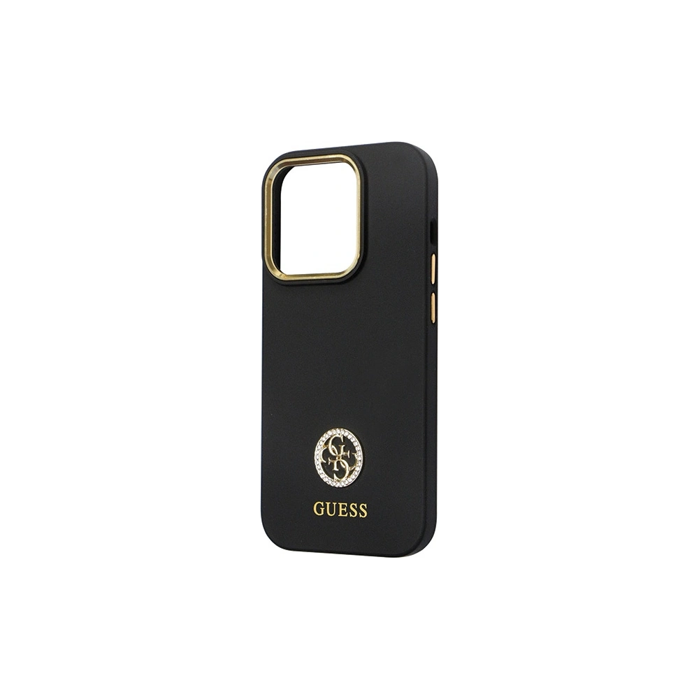 Hurtownia GSM - Etui Guess GUHCP14LM4DGPK Apple iPhone 14 Pro hardcase Silicon Logo Strass 4G negru/black - GUE2783 - {ean13} - Hurt