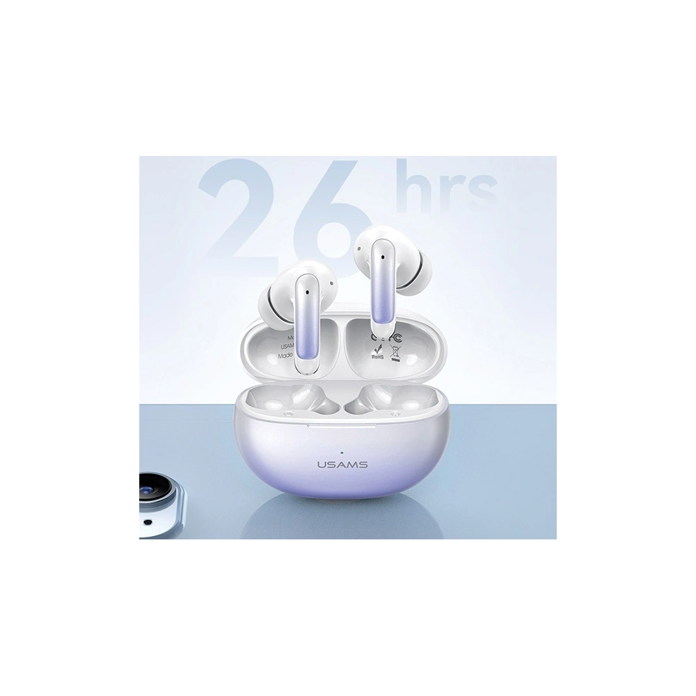 Hurtownia GSM - Bezdrátová sluchátka USAMS BHUENCXD02 Bluetooth 5.3 TWS X-don série bílá/white (US-XD19) - USA1006 - {ean13} - Hurt