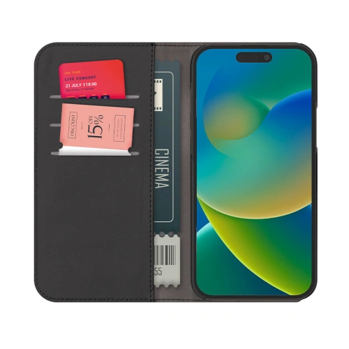 Etui PURO Wallet Detachable 2w1 Apple iPhone 15 (czarny)