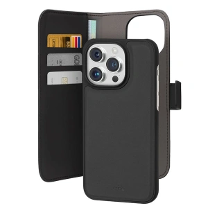 Hurtownia GSM - Case PURO Wallet Detachable 2w1 Apple iPhone 15 Pro (schwarz) - PUR734 - {ean13} - Hurt