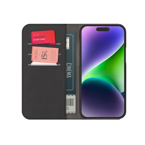 Etui PURO Wallet Detachable 2w1 Apple iPhone 15 Pro (czarny)