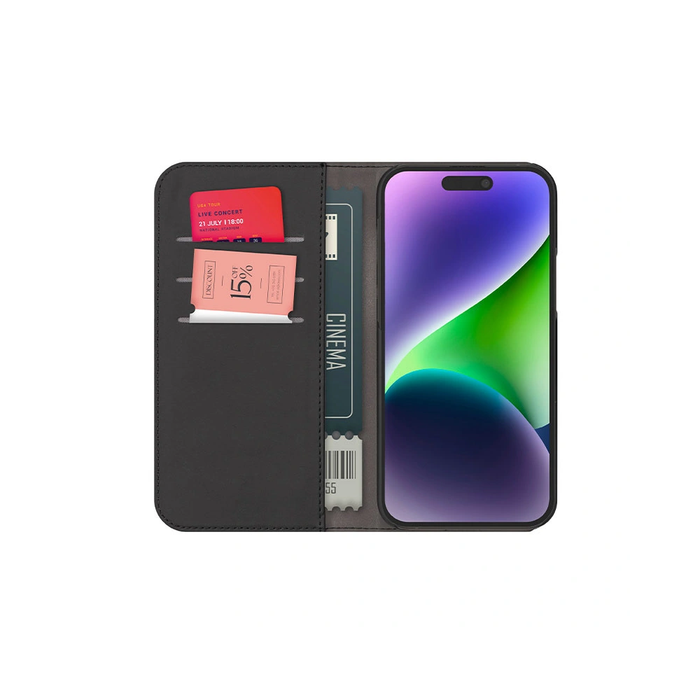 Hurtownia GSM - Case PURO Wallet Detachable 2w1 Apple iPhone 15 Pro (schwarz) - PUR734 - {ean13} - Hurt