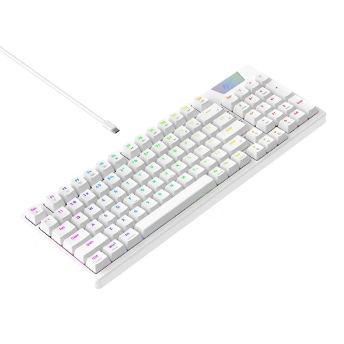 Klawiatura mechaniczna gamingowa Havit KB885L RGB biała