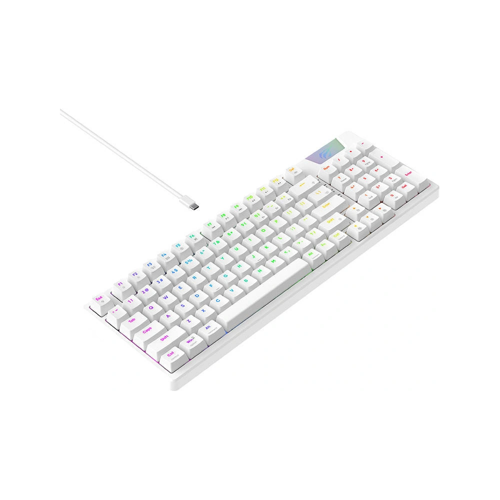 Hurtownia GSM - Herní mechanická klávesnice Havit KB885L RGB bílá - HVT218 - {ean13} - Hurt