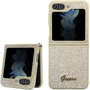 Hurtownia GSM - Case Guess GUHCZF5HGGSHD Samsung Galaxy Z Flip 5 Hardcase Glitter Script gold - GUE2785 - {ean13} - Hurt