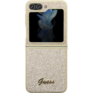 Hurtownia GSM - Case Guess GUHCZF5HGGSHD Samsung Galaxy Z Flip 5 Hardcase Glitter Script gold - GUE2785 - {ean13} - Hurt