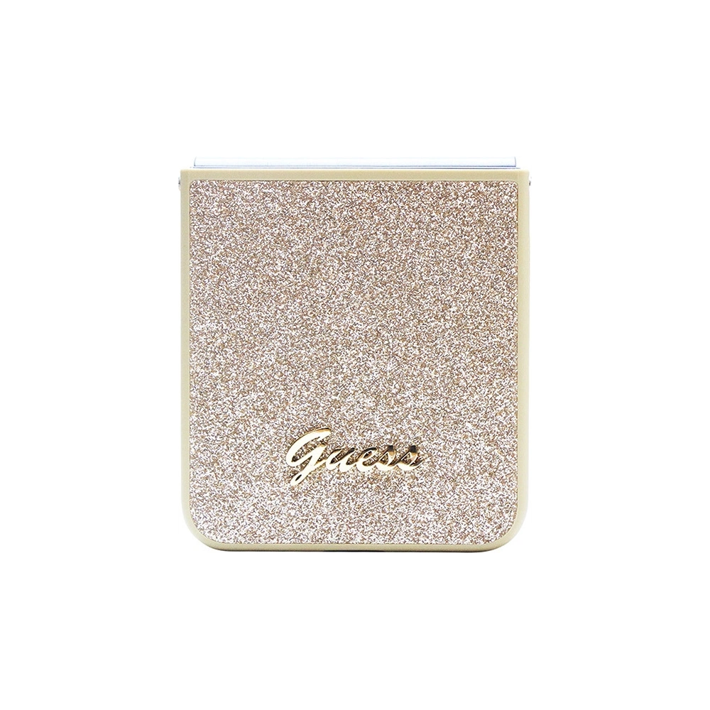 Hurtownia GSM - Etui Guess GUHCZF5HGGSHD Samsung Galaxy Z Flip 5 hardcase Glitter Script zlatý/gold - GUE2785 - {ean13} - Hurt