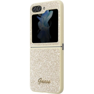Hurtownia GSM - Case Guess GUHCZF5HGGSHD Samsung Galaxy Z Flip 5 Hardcase Glitter Script gold - GUE2785 - {ean13} - Hurt
