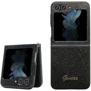 Hurtownia GSM - Etui Guess GUHCZF5HGGSHK Samsung Galaxy Z Flip 5 keménytok Glitter Script fekete/black - GUE2786 - {ean13} - Hurt