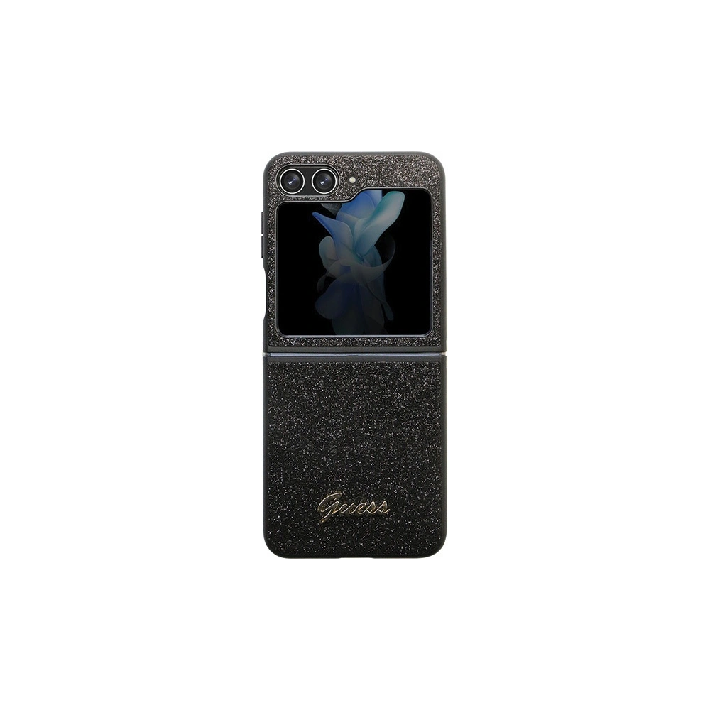 Hurtownia GSM - Etui Guess GUHCZF5HGGSHK Samsung Galaxy Z Flip 5 hardcase Glitter Script černý/black - GUE2786 - {ean13} - Hurt