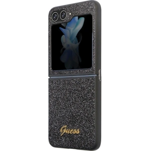 Hurtownia GSM - Etui Guess GUHCZF5HGGSHK Samsung Galaxy Z Flip 5 keménytok Glitter Script fekete/black - GUE2786 - {ean13} - Hurt