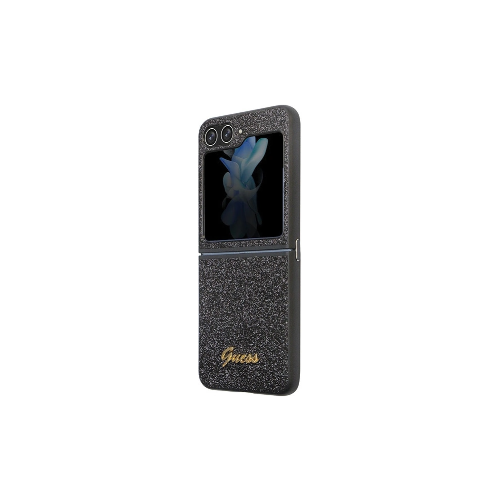 Hurtownia GSM - Etui Guess GUHCZF5HGGSHK Samsung Galaxy Z Flip 5 hardcase Glitter Script černý/black - GUE2786 - {ean13} - Hurt