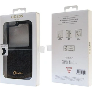 Hurtownia GSM - Case Guess GUHCZF5HGGSHK Samsung Galaxy Z Flip 5 Hardcase Glitter Script schwarz/black - GUE2786 - {ean13} - Hurt