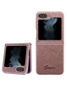 Case Guess GUHCZF5HGGSHP Samsung Galaxy Z Flip 5 Hardcase Glitter Script rosa/pink