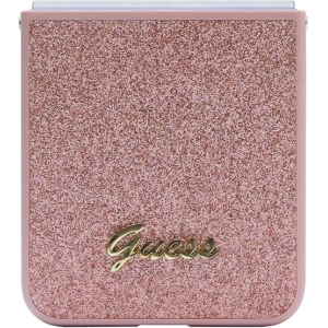 Hurtownia GSM - Case Guess GUHCZF5HGGSHP Samsung Galaxy Z Flip 5 Hardcase Glitter Script rosa/pink - GUE2787 - {ean13} - Hurt