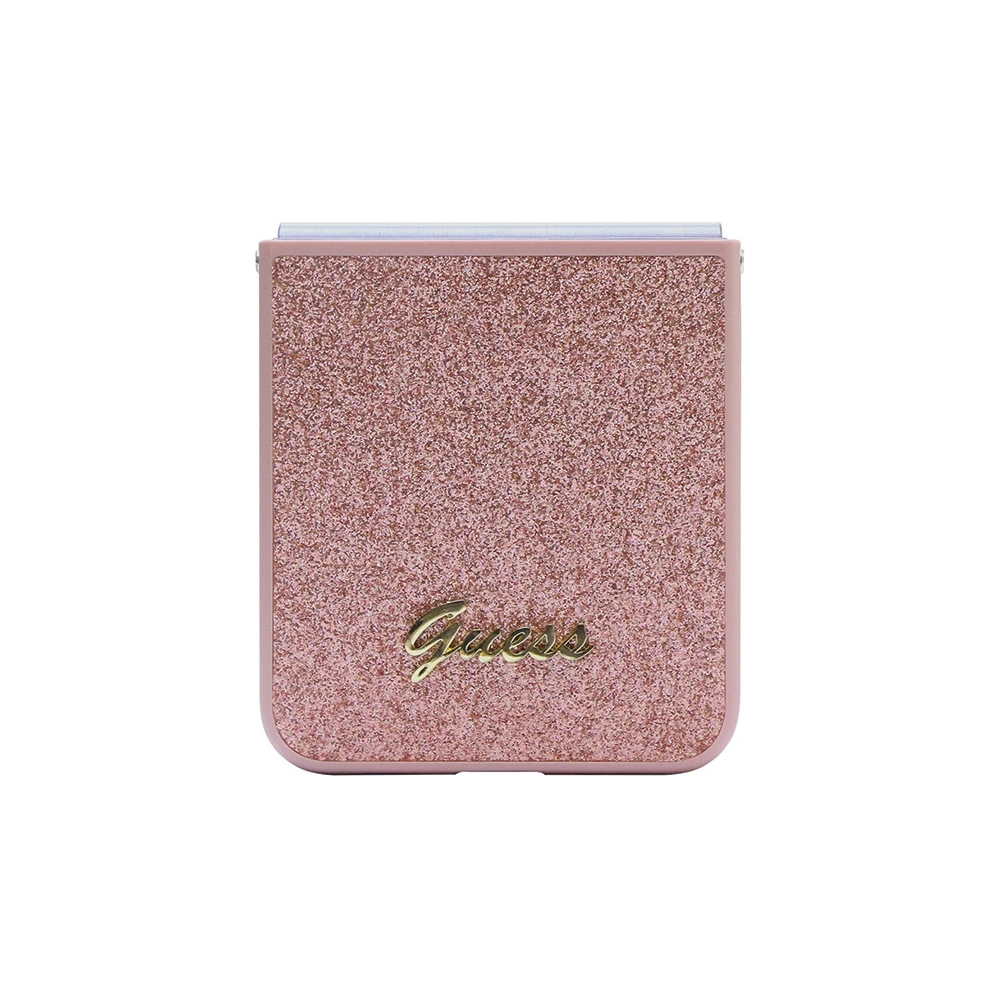Hurtownia GSM - Etui Guess GUHCZF5HGGSHP Samsung Galaxy Z Flip 5 hardcase Glitter Script růžový/pink - GUE2787 - {ean13} - Hurt