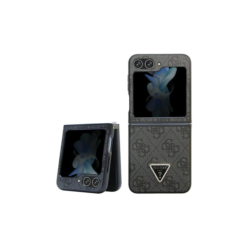 Hurtownia GSM - Case Guess GUHCZF5P4TDPK Samsung Galaxy Z Flip 5 Hardcase Leder 4G Diamond Triangle schwarz/black - GUE2788 - {ean13} - Hurt