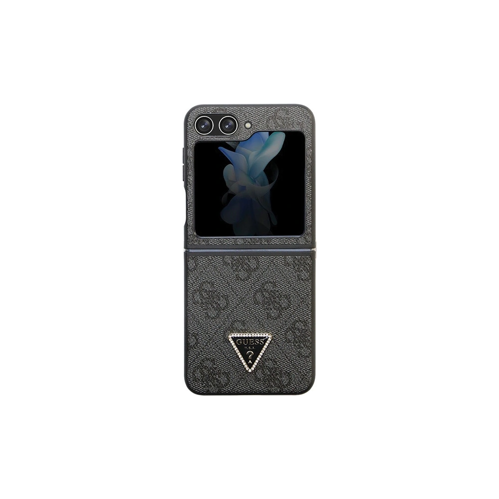 Hurtownia GSM - Case Guess GUHCZF5P4TDPK Samsung Galaxy Z Flip 5 Hardcase Leder 4G Diamond Triangle schwarz/black - GUE2788 - {ean13} - Hurt