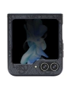 Wholesale Guess GUHCZF5P4TDPK Samsung Galaxy Z Flip 5 hardcase Leather 4G Diamond Triangle black - GUE2788 - {ean13} - Hurt