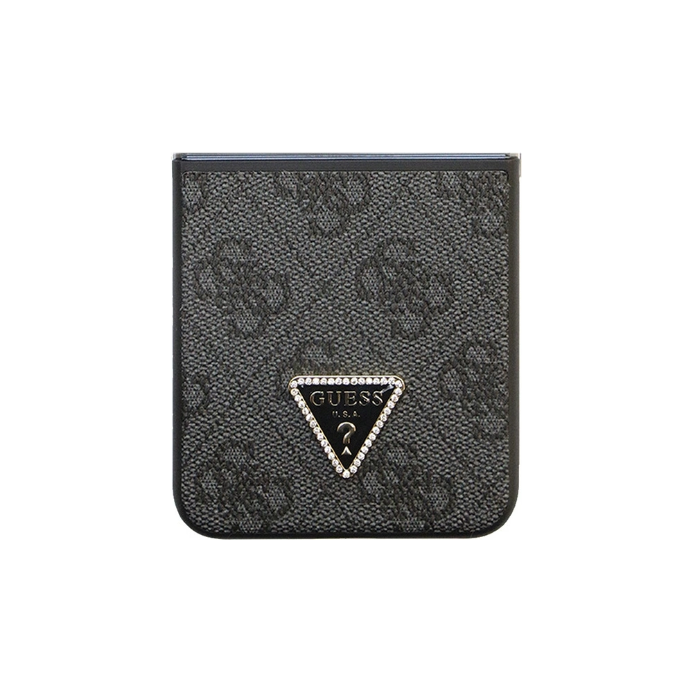 Hurtownia GSM - Etui Guess GUHCZF5P4TDPK Samsung Galaxy Z Flip 5 hardcase kůže 4G Diamond Triangle černý/black - GUE2788 - {ean13} - Hurt