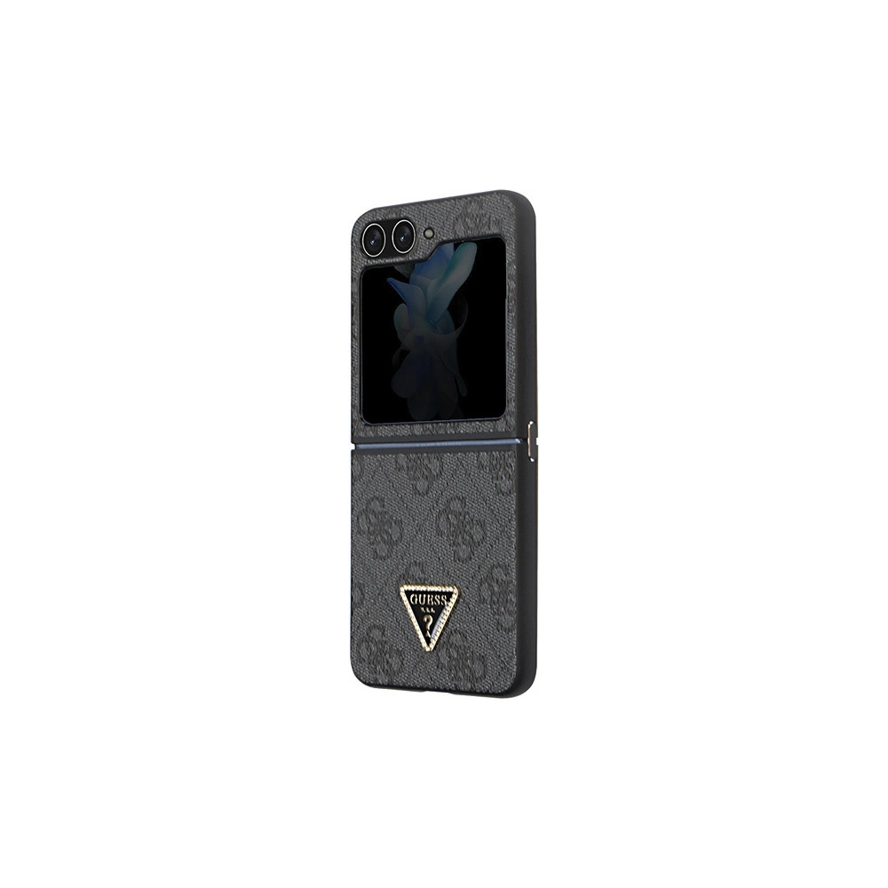 Hurtownia GSM - Case Guess GUHCZF5P4TDPK Samsung Galaxy Z Flip 5 Hardcase Leder 4G Diamond Triangle schwarz/black - GUE2788 - {ean13} - Hurt