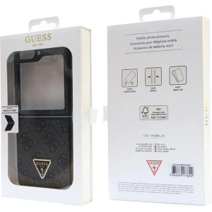 Hurtownia GSM - Case Guess GUHCZF5P4TDPK Samsung Galaxy Z Flip 5 Hardcase Leder 4G Diamond Triangle schwarz/black - GUE2788 - {ean13} - Hurt