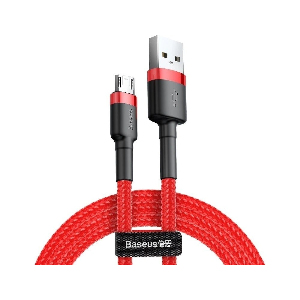 Hurtownia GSM - Kabel Micro USB Baseus Cafule 2.4A 0,5m (roșu) - BSU251RED - {ean13} - Hurt