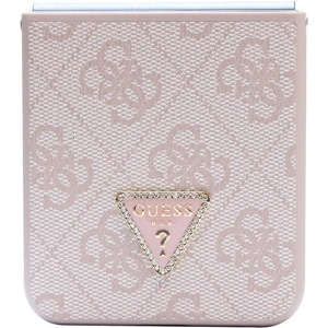 Hurtownia GSM - Case Guess GUHCZF5P4TDPP Samsung Galaxy Z Flip 5 Hardcase Leder 4G Triangle Strass rosa/pink - GUE2789 - {ean13} - Hurt