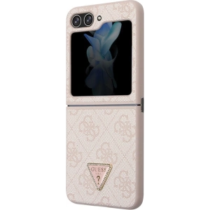 Hurtownia GSM - Case Guess GUHCZF5P4TDPP Samsung Galaxy Z Flip 5 Hardcase Leder 4G Triangle Strass rosa/pink - GUE2789 - {ean13} - Hurt