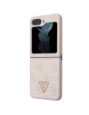 Hurtownia GSM - Etui Guess GUHCZF5P4TDPP Samsung Galaxy Z Flip 5 kemény tok Bőr 4G Triangle Strass rózsaszín/pink - GUE2789 - {ean13} - Hurt