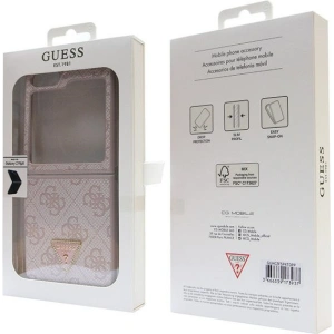 Hurtownia GSM - Case Guess GUHCZF5P4TDPP Samsung Galaxy Z Flip 5 Hardcase Leder 4G Triangle Strass rosa/pink - GUE2789 - {ean13} - Hurt
