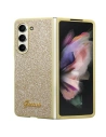Guess GUHCZFD5HGGSHD Samsung Galaxy Z Fold 5 hardcase Glitter Script gold