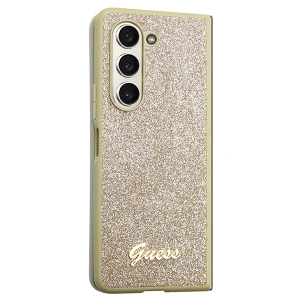 Wholesale Guess GUHCZFD5HGGSHD Samsung Galaxy Z Fold 5 hardcase Glitter Script gold - GUE2791 - {ean13} - Hurt
