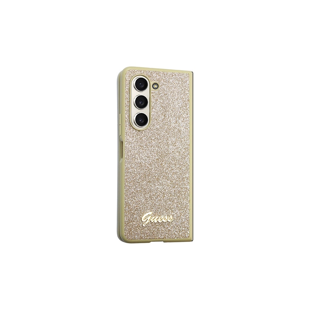 Hurtownia GSM - Etui Guess GUHCZFD5HGGSHD Samsung Galaxy Z Fold 5 keménytok Glitter Script arany/złoty - GUE2791 - {ean13} - Hurt