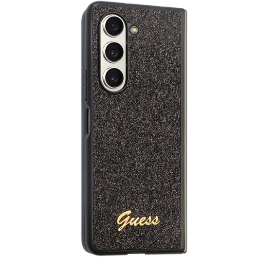 Etui Guess GUHCZFD5HGGSHK Samsung Galaxy Z Fold 5 hardcase Glitter Script czarny/black