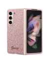Guess GUHCZFD5HGGSHP Samsung Galaxy Z Fold 5 hardcase Glitter Script pink