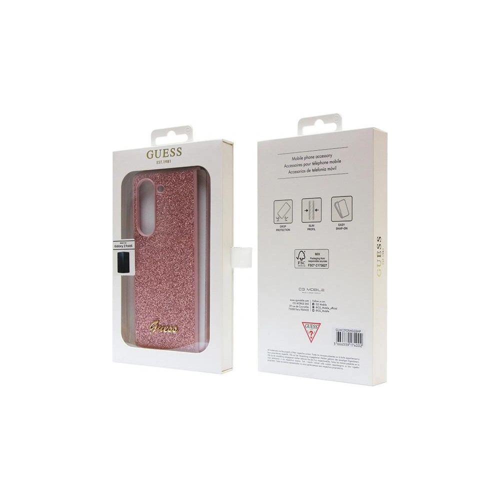 Hurtownia GSM - Etui Guess GUHCZFD5HGGSHP Samsung Galaxy Z Fold 5 hardcase Glitter Script roz/pink - GUE2793 - {ean13} - Hurt