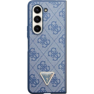 Wholesale Guess GUHCZFD5P4TDPB Samsung Galaxy Z Fold 5 hardcase Leather 4G Triangle Strass blue - GUE2794 - {ean13} - Hurt