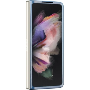 Wholesale Guess GUHCZFD5P4TDPB Samsung Galaxy Z Fold 5 hardcase Leather 4G Triangle Strass blue - GUE2794 - {ean13} - Hurt