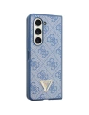 Wholesale Guess GUHCZFD5P4TDPB Samsung Galaxy Z Fold 5 hardcase Leather 4G Triangle Strass blue - GUE2794 - {ean13} - Hurt