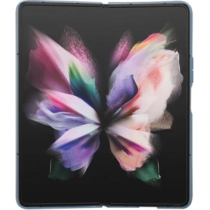 Wholesale Guess GUHCZFD5P4TDPB Samsung Galaxy Z Fold 5 hardcase Leather 4G Triangle Strass blue - GUE2794 - {ean13} - Hurt
