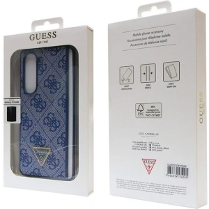 Wholesale Guess GUHCZFD5P4TDPB Samsung Galaxy Z Fold 5 hardcase Leather 4G Triangle Strass blue - GUE2794 - {ean13} - Hurt